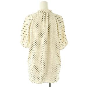 FRAY I.D 23AW ピンタックパフスリーブブラウス ドット 半袖 オフホワイト /DF OS SH