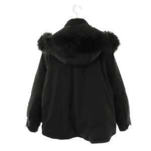 Diagram GRACE CONTINENTAL フードファー付ショートダウン ジャケット ジップアップ 38 ブラック /HK OS