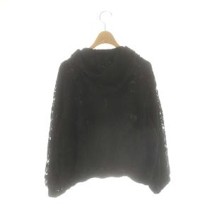 Grace Class リバーレースブルゾン ジャケット フード ジップアップ 36 ブラック /CX OS