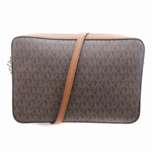 MICHAEL KORS チェーンショルダーバッグ MK柄 総柄 茶 ブラウン /UD