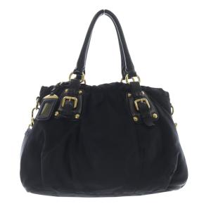 PRADA ロゴ ナイロン 2way ハンドバッグ ブラック BR4259