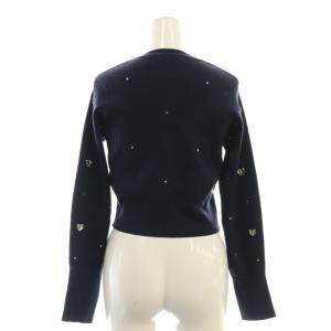 SNIDEL 25SS ハートニットカーディガン 長袖 F 紺 ネイビー SWNT251186 /AQ OS