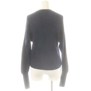 marimekko サムホールウールリブニット セーター 長袖 S 紺 /NR OS