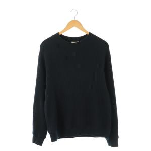 Waffle Midneck トップス カットソー Tシャツ 長袖 ワッフル M ネイビー /ES OS