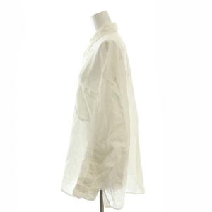 TICCA リネンスクエアビッグシャツ ステンカラー F 白 ホワイト /CX OS