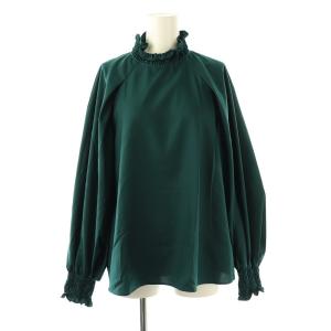 23AW ブラウス プルオーバー 長袖 38 グリーン /HK OS