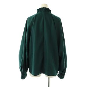 ADORE 23AW ブラウス プルオーバー 長袖 38 グリーン /HK OS