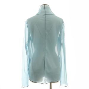ADORE 23SS シアージャージ?カットソー 長袖 シースルー ハイネック 38 青 ブルー /AT OS