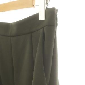 ADORE 23AW ソフトダンボールキュロットパンツ ワイド イージー 36 モスグリーン /DO OS