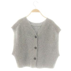 ADORE 23AW ニットベスト 38 M グレー /SY OS
