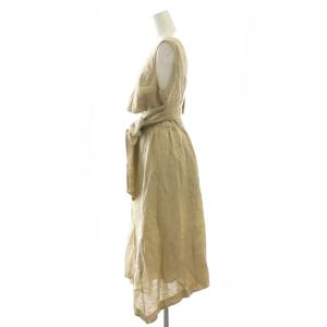 SNIDEL リネンバックリボンワンピース 0 ベージュ /ES OS