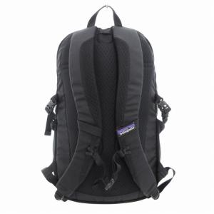 Patagonia REFUGIO リュックサック バックパック バッグ ロゴ プリント ナイロン 黒 ブラック 47912