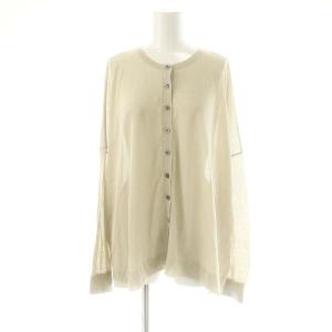 24SS 2wayウォッシャブルシアーカーディガン ニット 長袖 ベージュ /DO OS