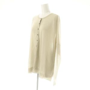 Spick&Span 24SS 2wayウォッシャブルシアーカーディガン ニット 長袖 ベージュ /DO OS