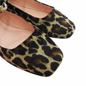 MAX&CO. バレエシューズ フラット レオパード柄 36 23.0cm ベージュ 茶 ブラウン /HO