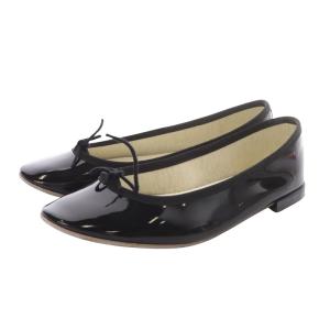 Cendrillon gomme Ballerinas バレエシューズ パンプス 36.5 黒 ブラック