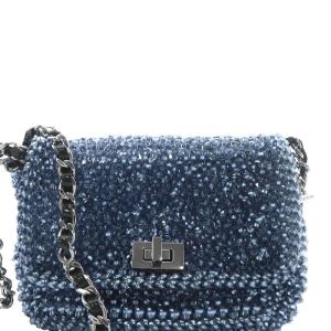 ANTEPRIMA ルッケット スモール ワイヤーバッグ チェーンショルダーバッグ 青 ブルー /SR4