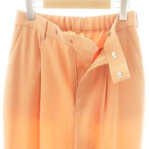 JOURNAL STANDARD L'ESSAGE ウォッシャブルバックサテンワイドパンツ スラックス 38 オレンジ /AT OS