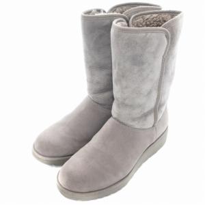 AMIE ムートンブーツ 25.0cm グレー 1013428 /UD