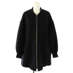 W/NyZIPコート アウター リブ切替 36 ネイビー /ES OS