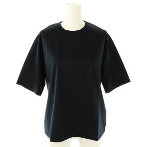 スムースハーフスリーブTシャツ カットソー 五分袖 コットン F 黒 /NR OS