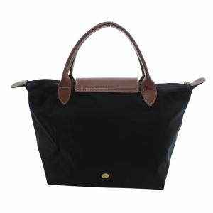 Longchamp ル プリアージュ オリジナル S トップハンドル ハンドバッグ レザー ナイロン 黒 ブラック L1621089001