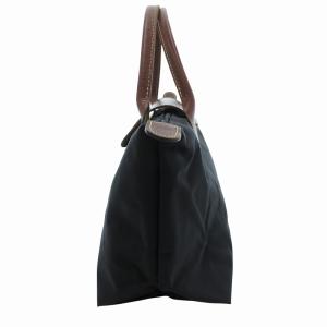 Longchamp ル プリアージュ オリジナル S トップハンドル ハンドバッグ レザー ナイロン 黒 ブラック L1621089001