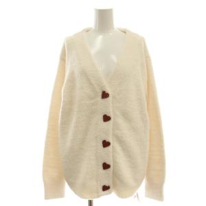 gelato pique 24SS Sweet ジャガードカーディガン ニット Vネック F 白 ホワイト /AT OS