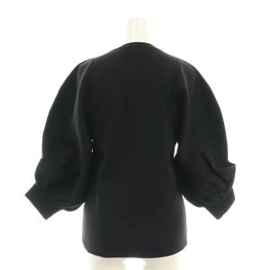 heliopole 24AW VOLUME HALF SLEEVE KNIT ニット カットソー 七分袖 38 黒 ブラック