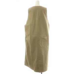 MidiUmi ジャンパースカート ジャンスカ ワンピース ロング ノースリーブ ベージュ /ES OS