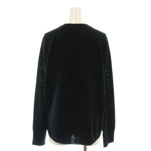 HUMAN WOMAN ウールベーシックプルオーバーニット カットソー M 黒 /CX OS