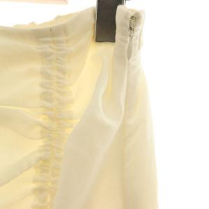 furfur 24SS ランダムフリルスカート ロング フレア F オフホワイト /NR OS