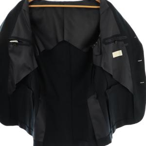 EDIFICE ウール混テーラードジャケット 背抜き 2B カシミヤ混 50 ネイビー /DO OS