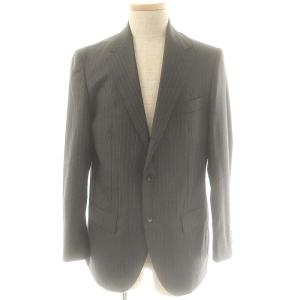 EDIFICE スーツ セットアップ ロロピアーナ テーラードジャケット パンツ ストライプ 50 グレー /DF OS