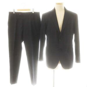 スーツ セットアップ テーラードジャケット パンツ チェック 50 ネイビー /DF OS