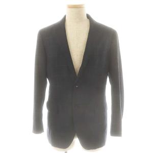 EDIFICE スーツ セットアップ テーラードジャケット パンツ チェック 50 ネイビー /DF OS