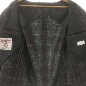 EDIFICE テーラードジャケット チェック柄 50 グレー ブラック /ES OS