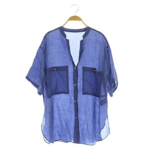 カジュアルシャツ 半袖 F ネイビー /MY OS