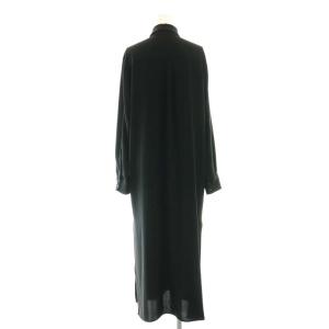 AP STUDIO ロングシャツワンピース 黒 /MI OS