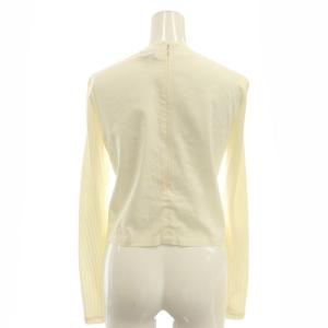 3.1 phillip lim デコルテデザイン切替リブニット カットソー 長袖 XS アイボリー /AT OS
