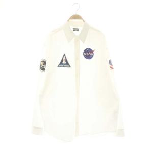 21AW 663076 NASA Over Shirt 38 ホワイト