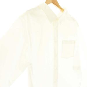 BALENCIAGA 17SS 49228 Swing Cotton-poplin Shirt ボタンダウンシャツ 長袖 36