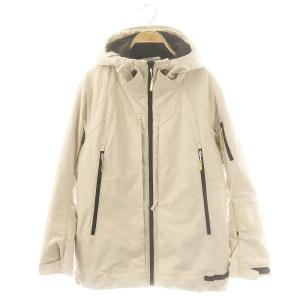 HEAT navi フーデッド中綿ジャケット L ベージュ /MI OS