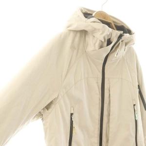 DESCENTE HEAT navi フーデッド中綿ジャケット L ベージュ /MI OS