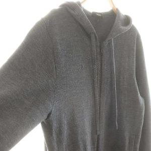 Theory EM WOOL GUNTER FZ パーカー ニット ジップアップ L グレー /DF OS