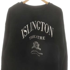 GRACE CONTINENTAL 24AW オーバーカットトップ トップス スウェット トレーナー ビジュー ロゴ 36 黒 白 /CX