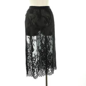 Diagram GRACE CONTINENTAL 24AW レースオーバースカート ロング 36 ブラック /DO OS