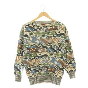 総柄 プルオーバーニット カットソー マルチカラー /MI OS