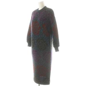 MISSONI 花柄 ニットワンピース プルオーバー マルチカラー /CX OS