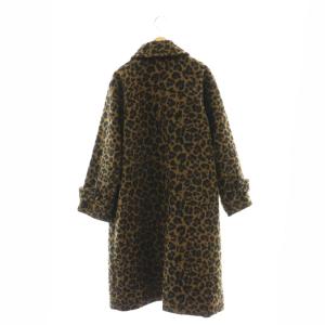 Grace Class シャギーレオパードコート 38 ブラウン